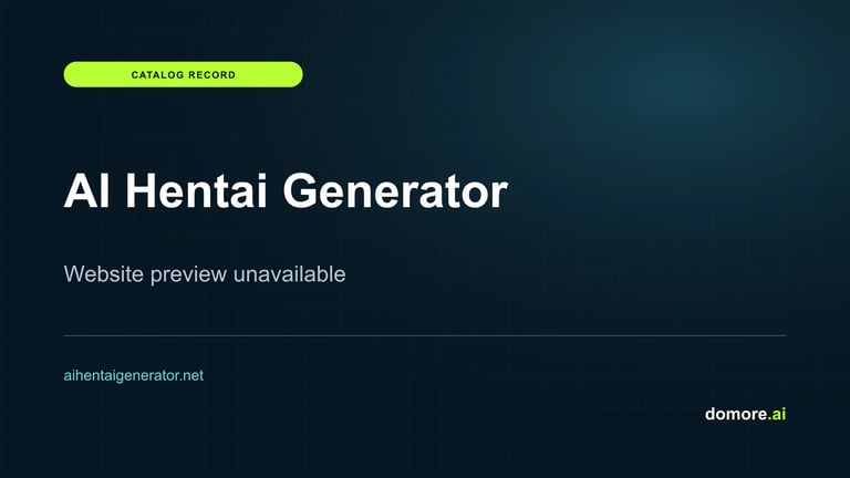 AI Hentai Generator catalog placeholder — website preview unavailable