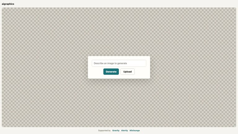 aigraphics website homepage screenshot