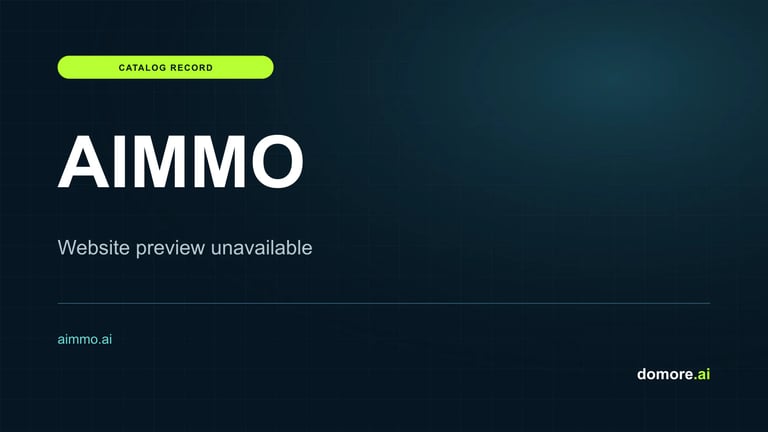AIMMO catalog placeholder — website preview unavailable