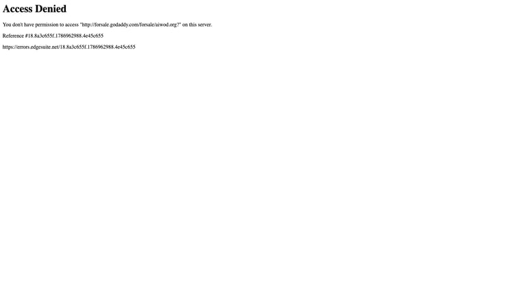 AIWOD website homepage screenshot