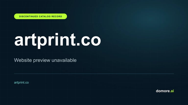 artprint.co catalog placeholder — website preview unavailable