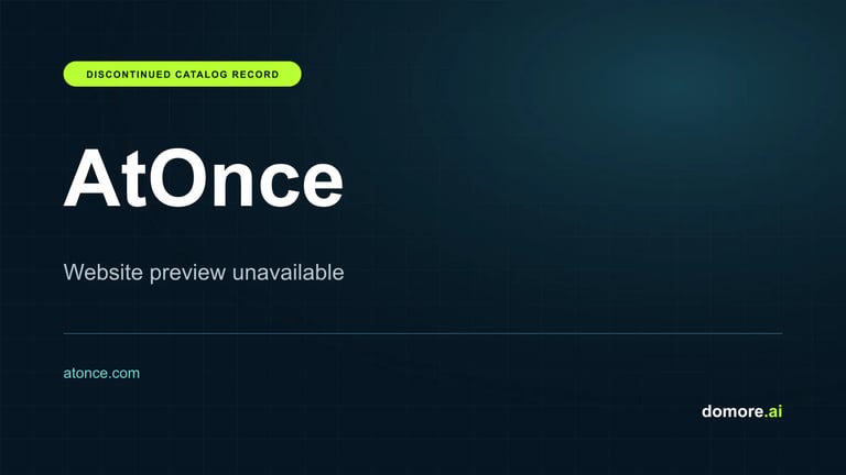 AtOnce catalog placeholder — website preview unavailable