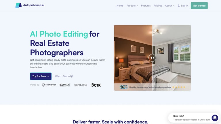 Autoenhance.ai website homepage screenshot