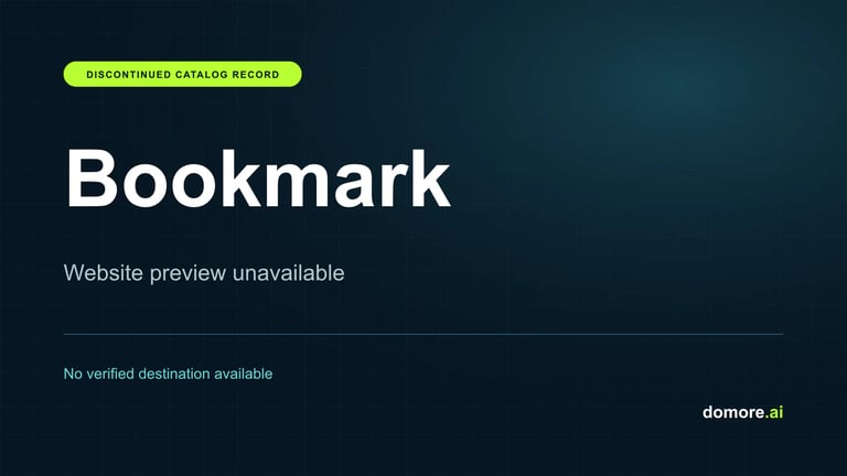 Bookmark catalog placeholder — website preview unavailable