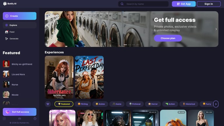 Botify AI website homepage screenshot