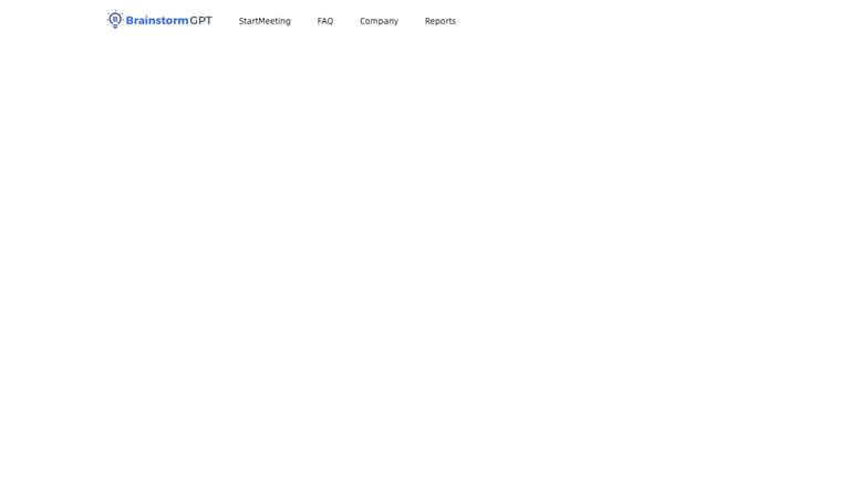 BrainstormGPT website homepage screenshot