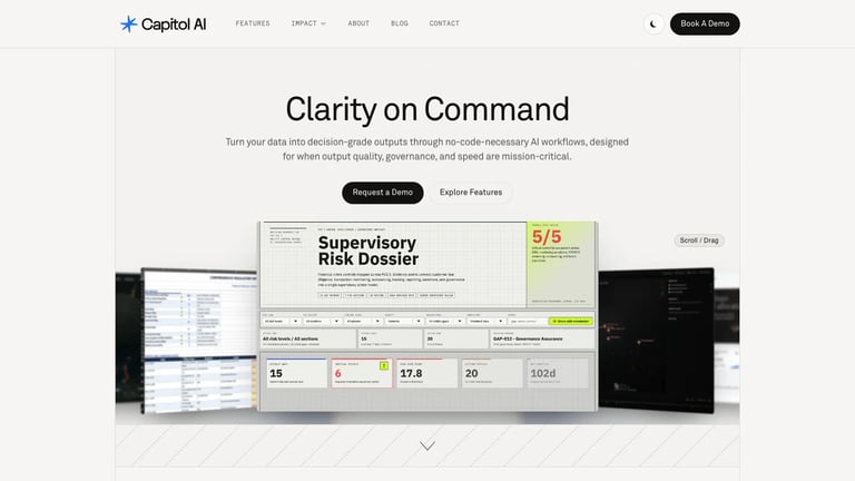 Capitol AI website homepage screenshot