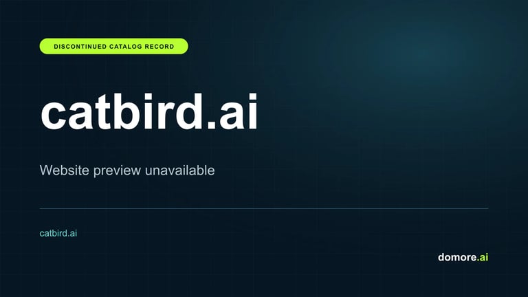 catbird.ai catalog placeholder — website preview unavailable