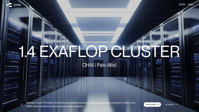 CHAI website homepage screenshot