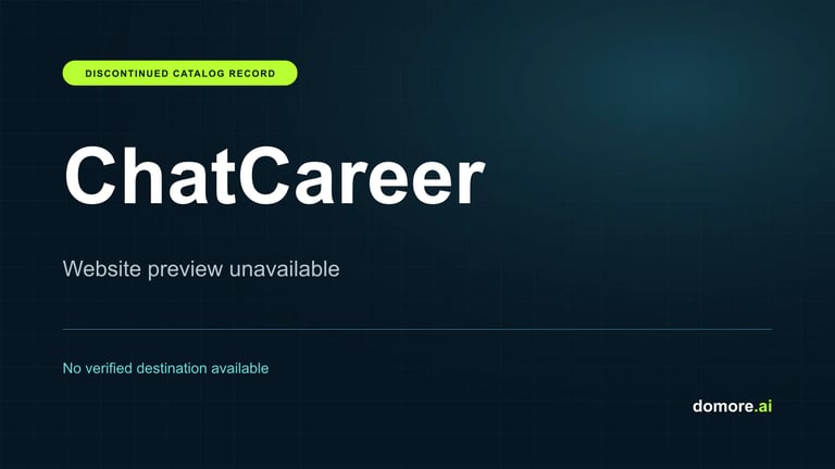 ChatCareer catalog placeholder — website preview unavailable