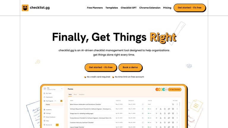 checklist.gg website homepage screenshot