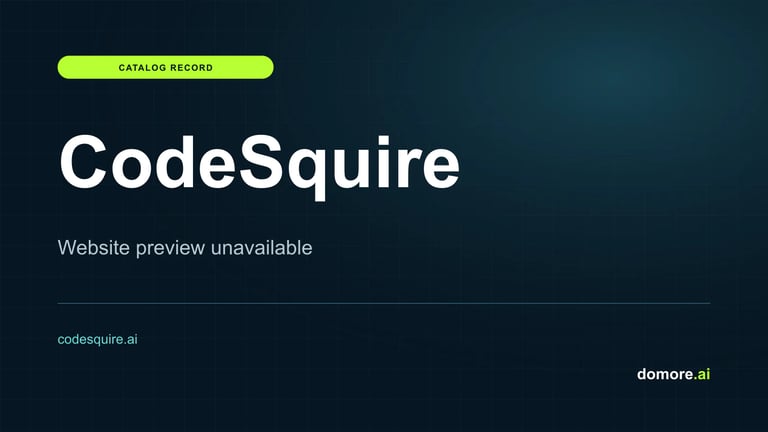 CodeSquire catalog placeholder — website preview unavailable