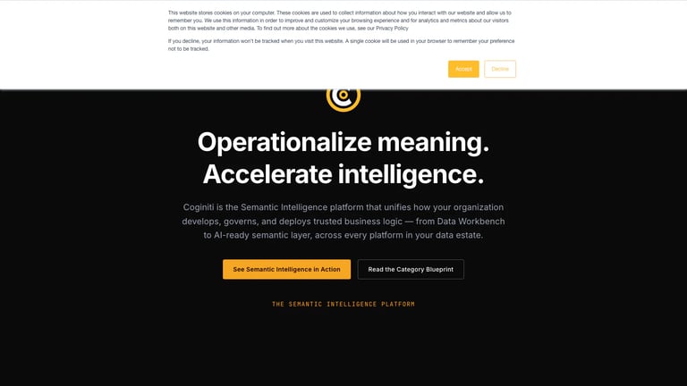 Coginiti website homepage screenshot