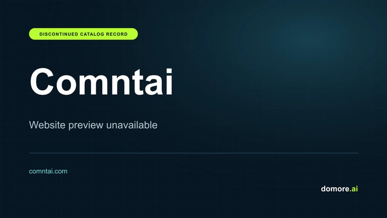Comntai catalog placeholder — website preview unavailable