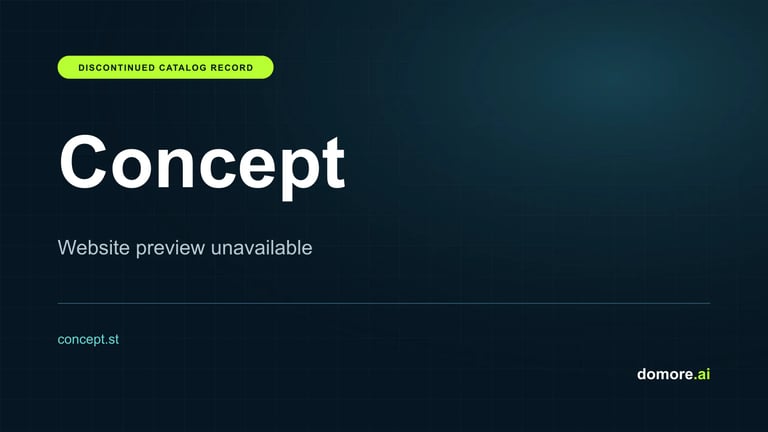 Concept catalog placeholder — website preview unavailable