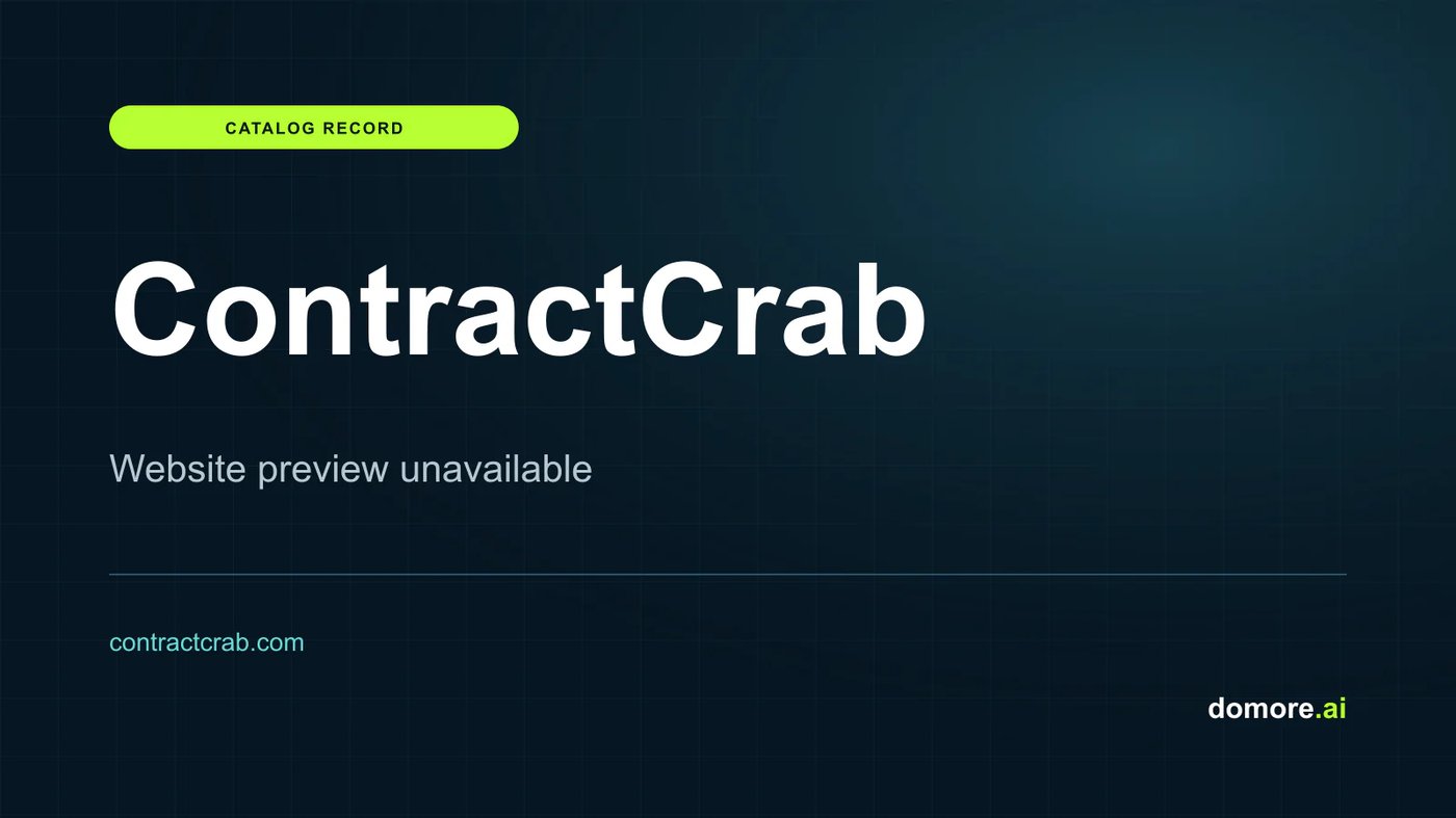 ContractCrab catalog placeholder — website preview unavailable