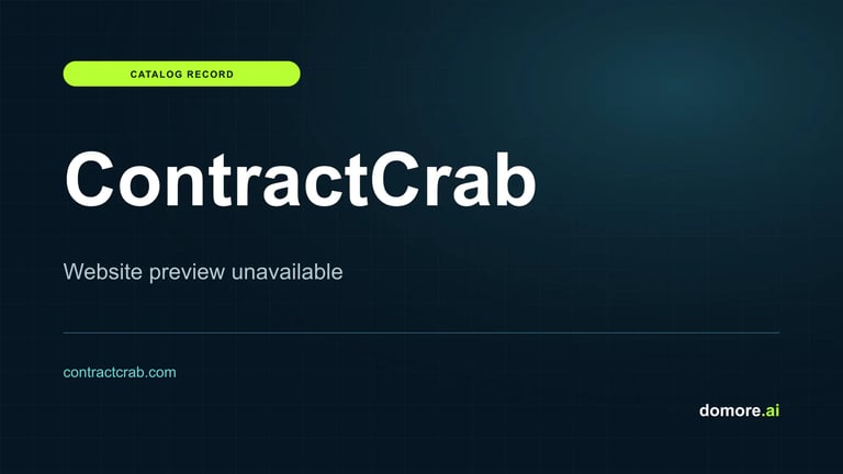 ContractCrab catalog placeholder — website preview unavailable