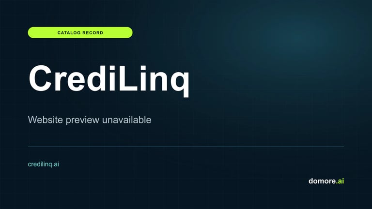 CrediLinq catalog placeholder — website preview unavailable