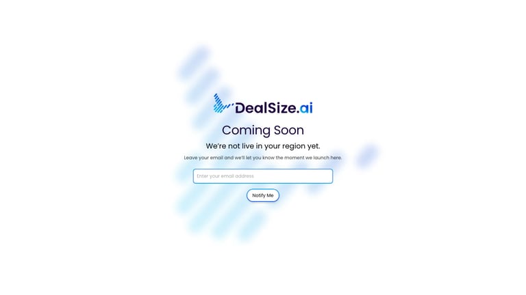 DealSize.ai website homepage screenshot