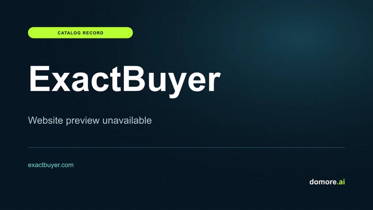 ExactBuyer catalog placeholder — website preview unavailable