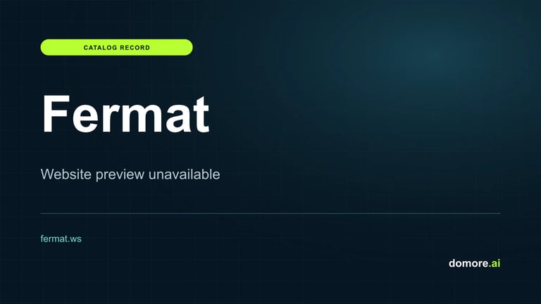 Fermat catalog placeholder — website preview unavailable