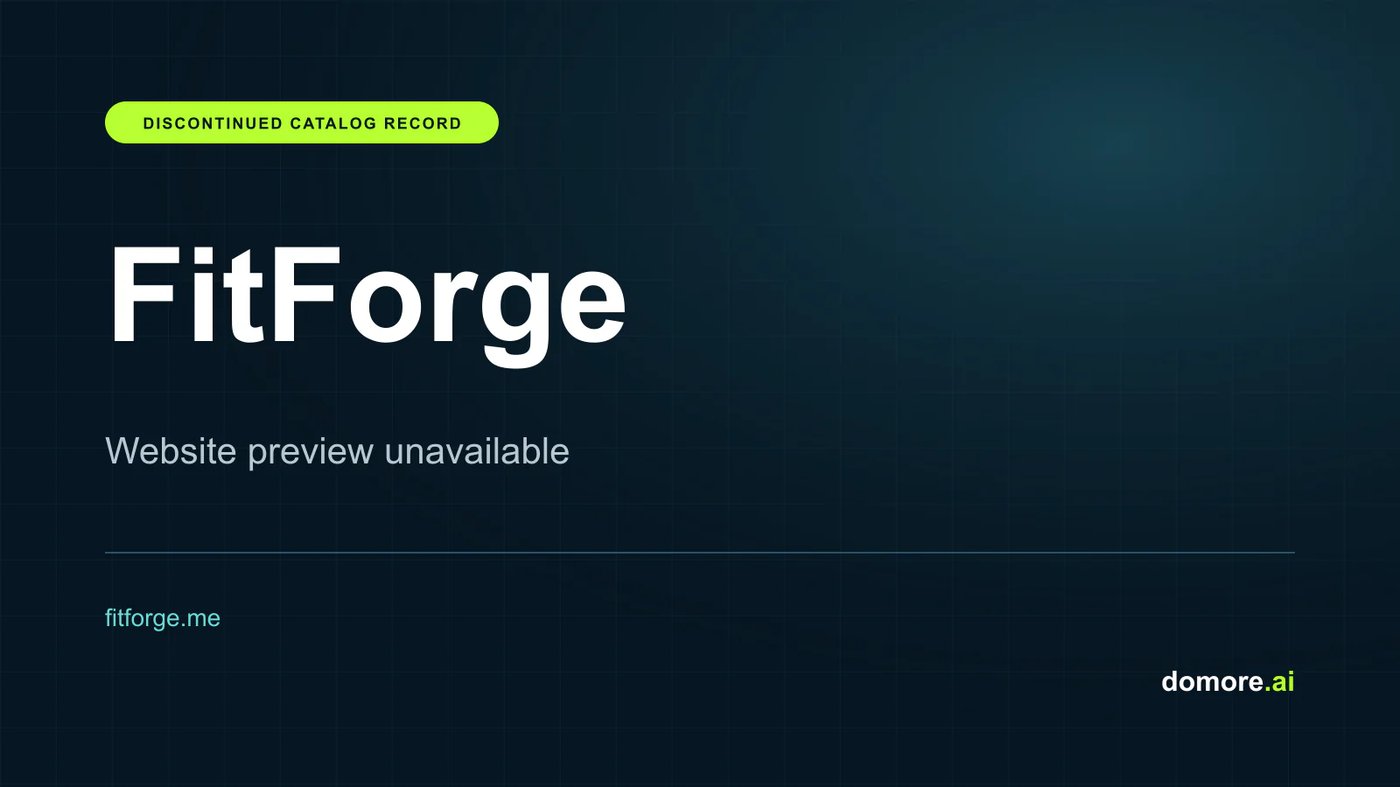 FitForge catalog placeholder — website preview unavailable