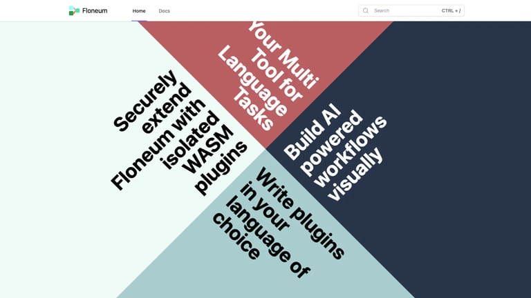Floneum website homepage screenshot