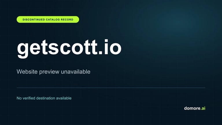 getscott.io catalog placeholder — website preview unavailable