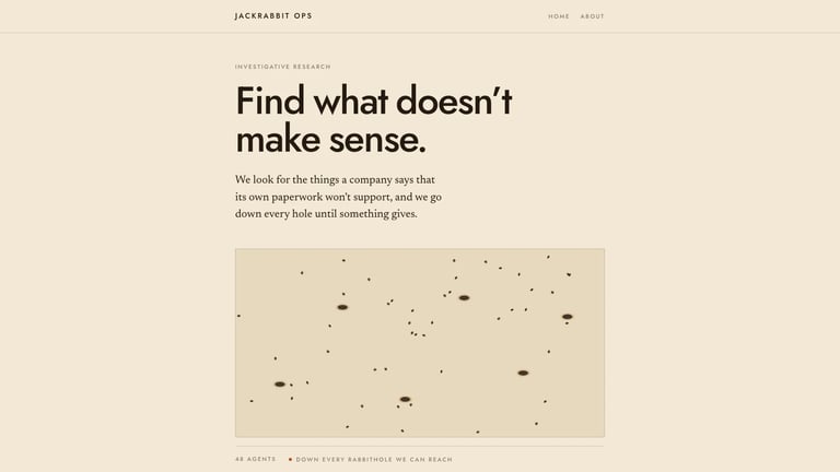 JackrabbitOps website homepage screenshot