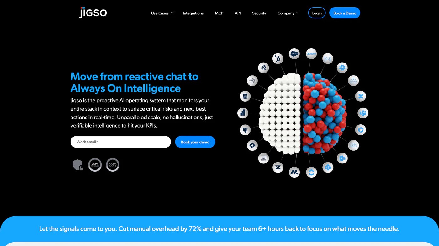 Jigso website homepage screenshot