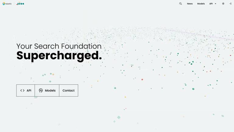 Jina AI website homepage screenshot