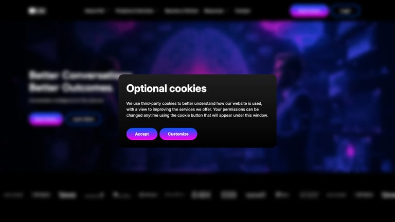KAI Conversations website homepage screenshot