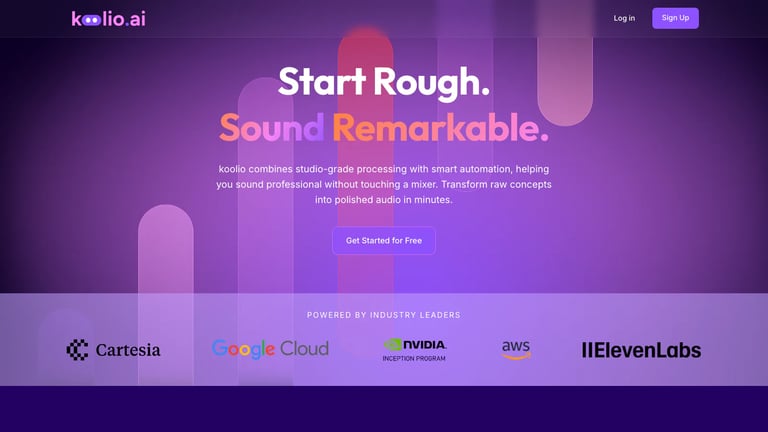koolio.ai website homepage screenshot