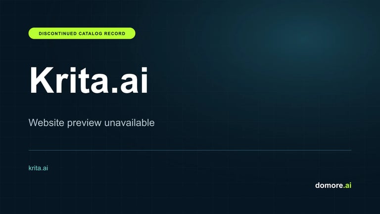 Krita.ai catalog placeholder — website preview unavailable