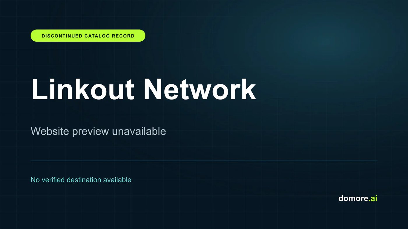 Linkout Network catalog placeholder — website preview unavailable