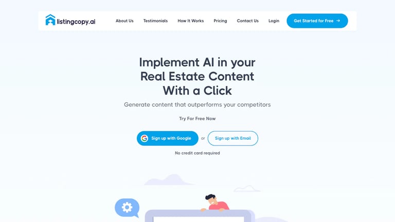 listingcopy.ai website homepage screenshot