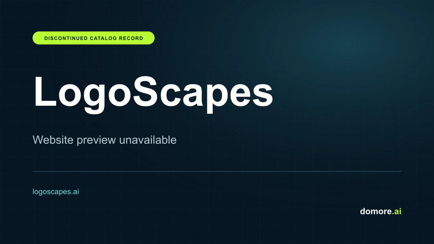 LogoScapes catalog placeholder — website preview unavailable