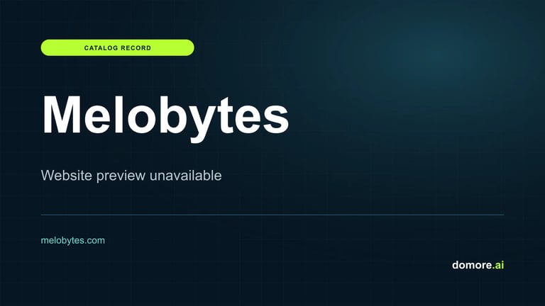 Melobytes catalog placeholder — website preview unavailable