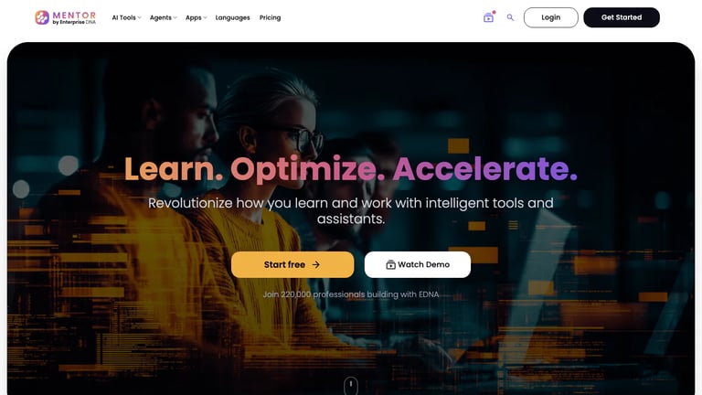 MENTOR website homepage screenshot