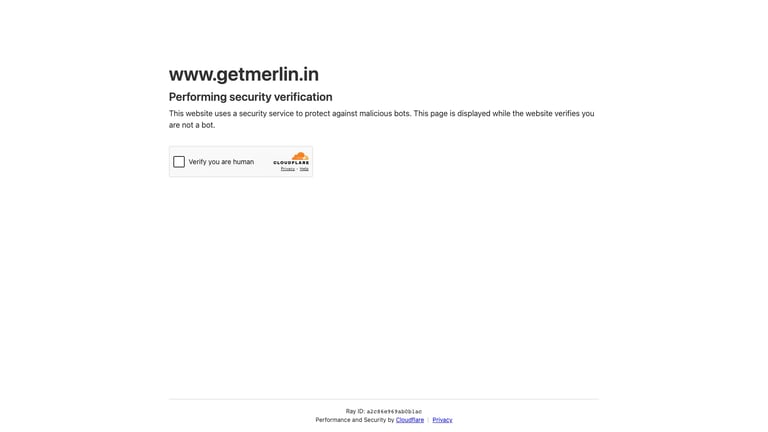 Merlin AI website homepage screenshot