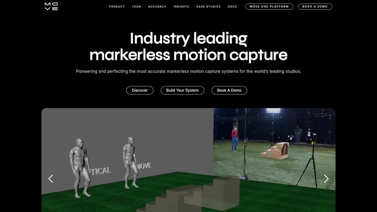 Move AI website homepage screenshot