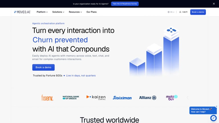 Moveo.AI website homepage screenshot