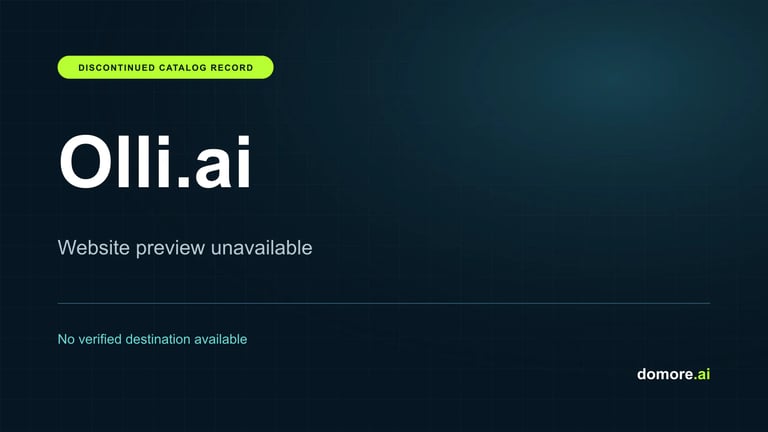 Olli.ai catalog placeholder — website preview unavailable