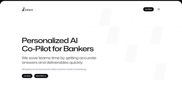 Onnix website homepage screenshot