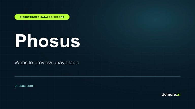 Phosus catalog placeholder — website preview unavailable