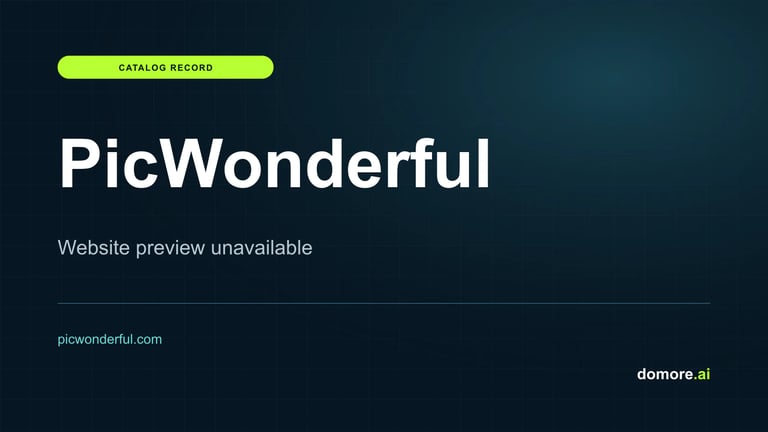 PicWonderful catalog placeholder — website preview unavailable