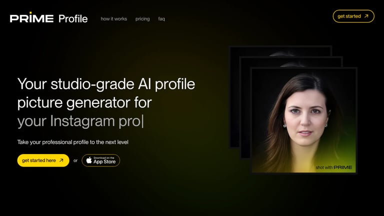 PRIME Profile website homepage screenshot