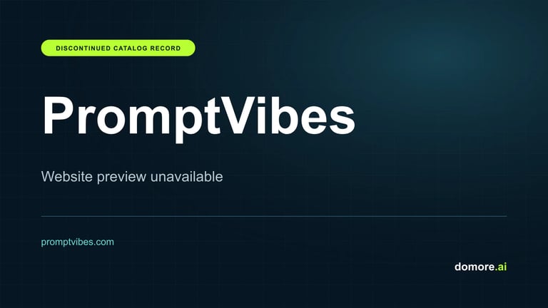 PromptVibes catalog placeholder — website preview unavailable