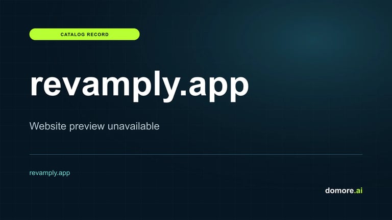 revamply.app catalog placeholder — website preview unavailable