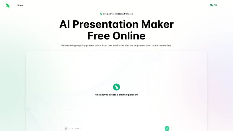Slides.bot website homepage screenshot